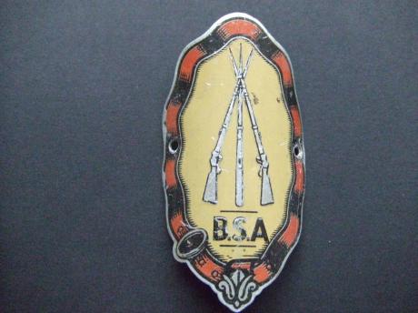 BSA brommer, motor balhoofdplaatje 16